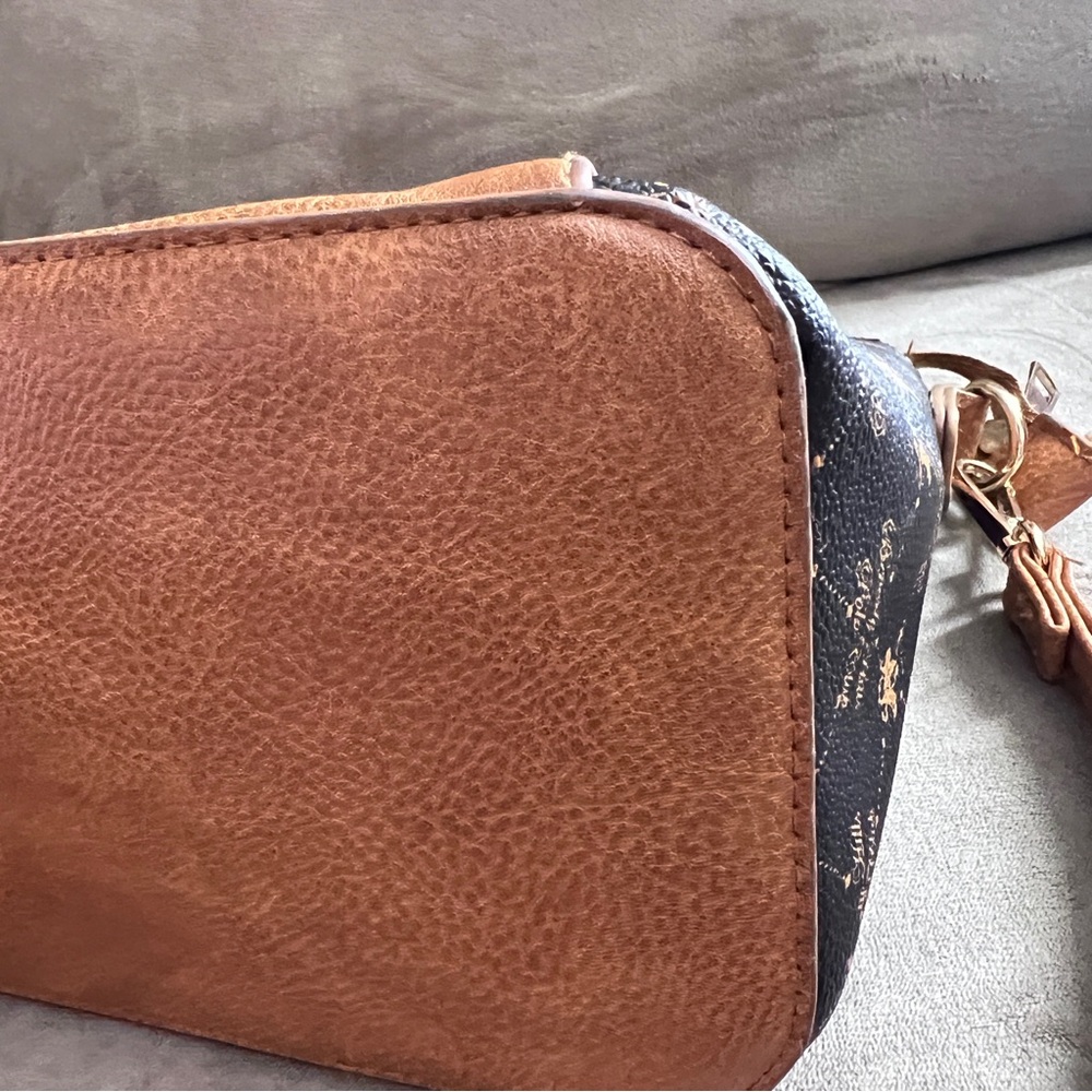 Polo by Ralph Lauren Brown and Black Shoulder Bag - Picture 6 of 10